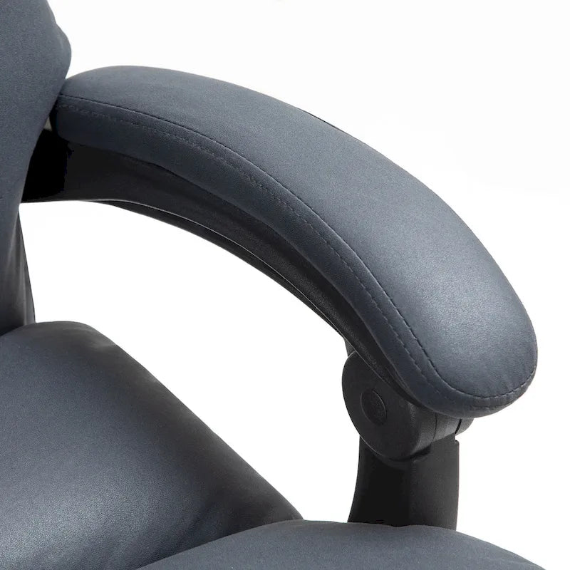 Fauteuil de bureau massant, chauffant et inclinable en microfibre Vinsetto avec vibrations