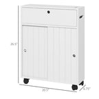 Petit meuble de rangement de salle de bain avec trous pour papier