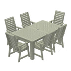 HIGHWOOD PROFESSIONAL Set da pranzo da esterno 7 pezzi 42x72