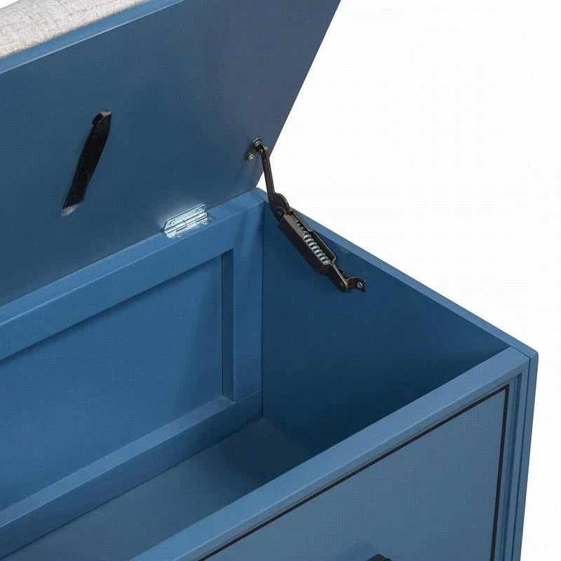Banc à chaussures avec coussin amovible et rangement dissimulé pour l'entrée et le salon