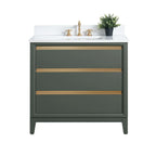 Meuble-lavabo Vanity Art avec évier en céramique et dessus en marbre reconstitué
