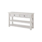 The Gray Barn Downington Table console de canapé à 2 tiroirs en bois massif