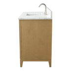 Meuble-lavabo Vanity Art avec évier en céramique et dessus en marbre reconstitué