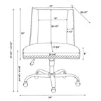 Chaise de bureau pivotante Violet