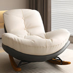 Fauteuil à bascule scandinave rembourré avec ottoman en option