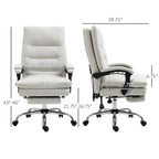 Fauteuil de bureau massant, chauffant et inclinable en microfibre Vinsetto avec vibrations
