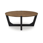 Signature Design by Ashley Hanneforth Table basse marron/noir - 111,76 cm (L) x 111,76 cm (P) x 48,26 cm (H)