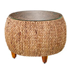 Table basse ronde Terraza en jacinthe d'eau de SEI Furniture