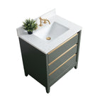 Meuble-lavabo Vanity Art avec évier en céramique et dessus en marbre reconstitué