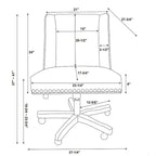 Chaise de bureau pivotante Violet