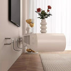 Meuble TV flottant en bois blanc avec rangement pour le salon