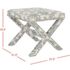 SAFAVIEH Shavonne Ottoman banc en X