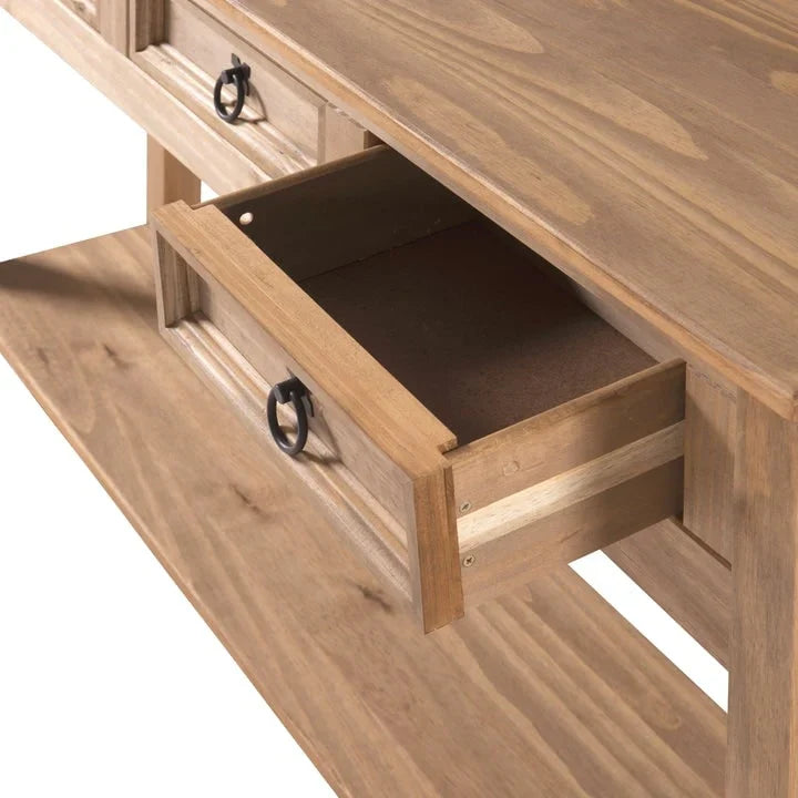 Console de table en bois 3 tiroirs Corona | Furniture Dash - S.O.