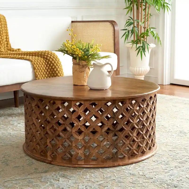 Table basse ronde Antkea SAFAVIEH - 35 L x 35 P x 16 H - 35Lx35Px16H