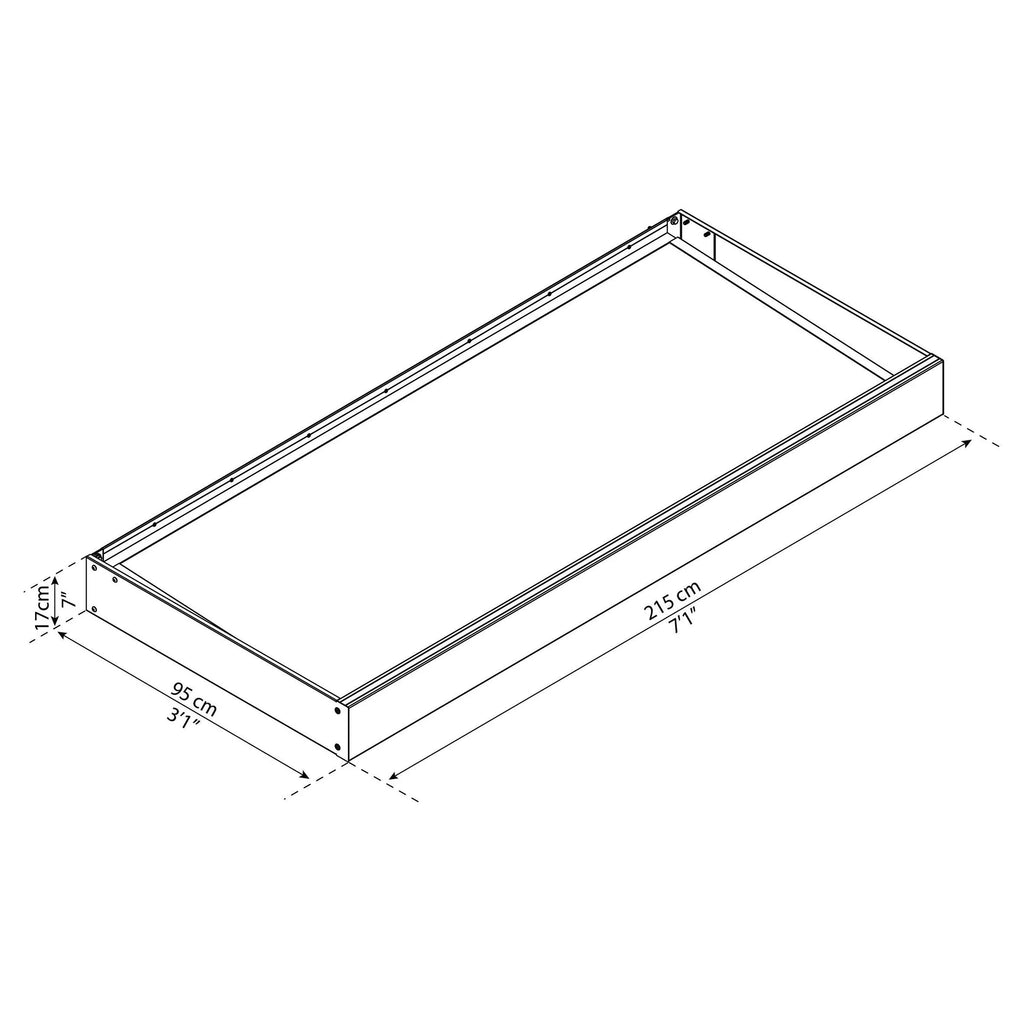Auvent Sophia gris transparent pour portes et fenêtres de 0,9 m