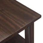 WYNDENHALL Norfolk Table d'appoint étroite de style transitionnel rectangulaire en bois massif, 35,5 cm de large – 35,5 cm de large