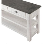 The Gray Barn Downington Table console de canapé à 2 tiroirs en bois massif