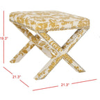 SAFAVIEH Shavonne Ottoman banc en X