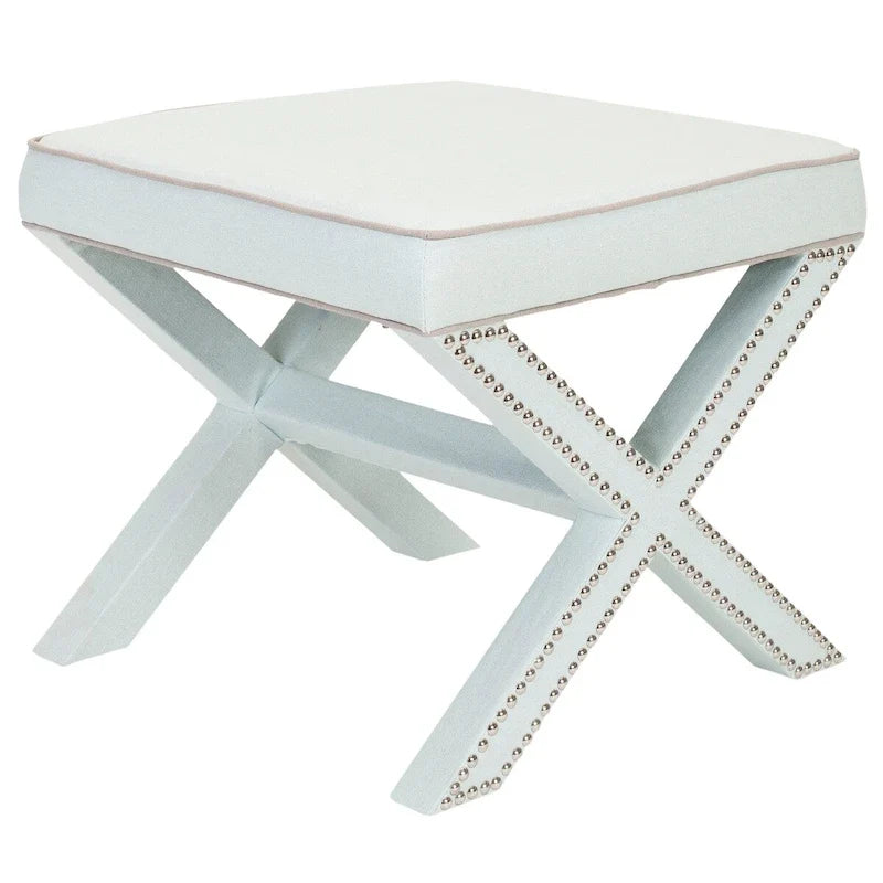 SAFAVIEH Shavonne Ottoman banc en X