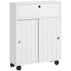 Petit meuble de rangement de salle de bain avec trous pour papier