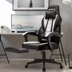 Sedia da gaming BOSSIN Racing Style, sedia da gamer per persone robuste fino a 136 kg, sedia da computer con schienale alto