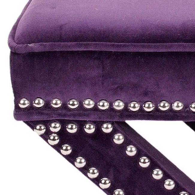 SAFAVIEH Shavonne Ottoman banc en X