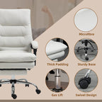 Fauteuil de bureau massant, chauffant et inclinable en microfibre Vinsetto avec vibrations
