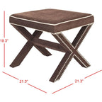 SAFAVIEH Shavonne Ottoman banc en X