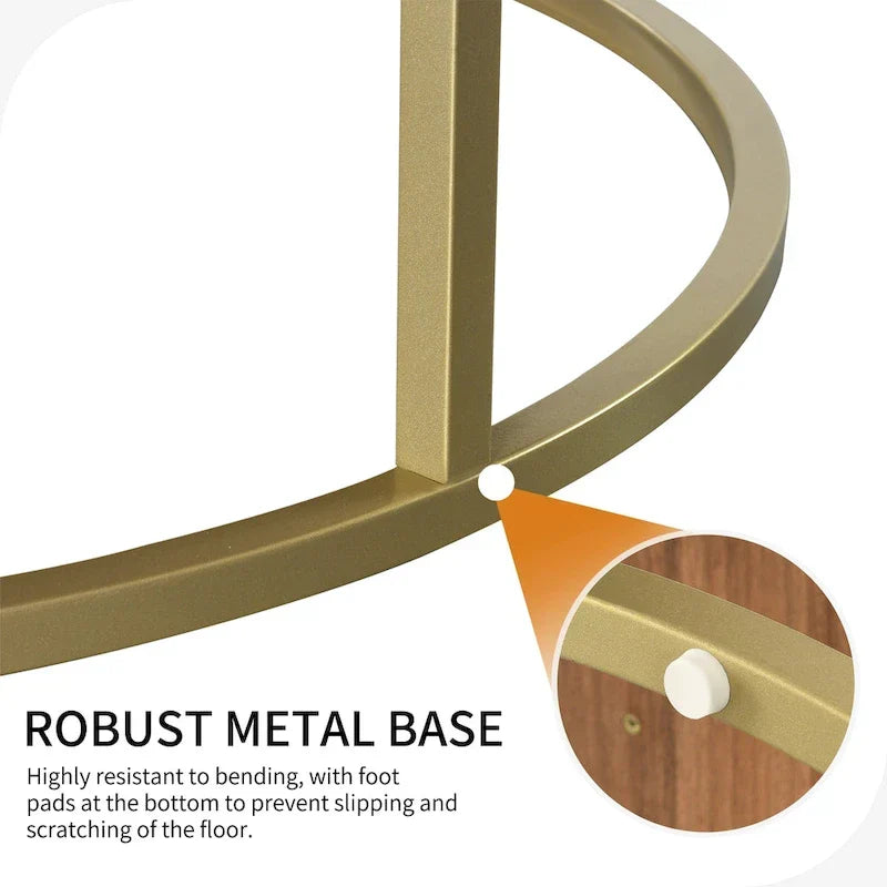 Table basse ronde relevable et extensible avec rangement dissimulé