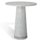 Table d'appoint ronde haute en marbre SAFAVIEH Couture Ghicu - 56 cm L x 53 cm P x 61 cm H - 21Wx21Dx24H