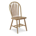 Chaise de salle à manger Windsor Arrowback en bois massif