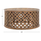 Table basse ronde Antkea SAFAVIEH - 35 L x 35 P x 16 H - 35Lx35Px16H
