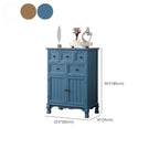Meuble d'appoint rustique en bois marron pour salon