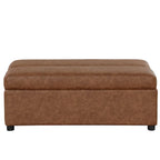 Lit d'appoint pliable ottoman convertible Twin Size avec matelas, canapé-lit rembourré en PU