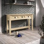 Console de table en bois 3 tiroirs Corona | Furniture Dash - S.O.