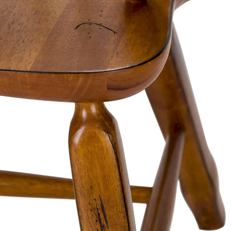 Fauteuil Treasures Rustic Oak à dossier incurvé