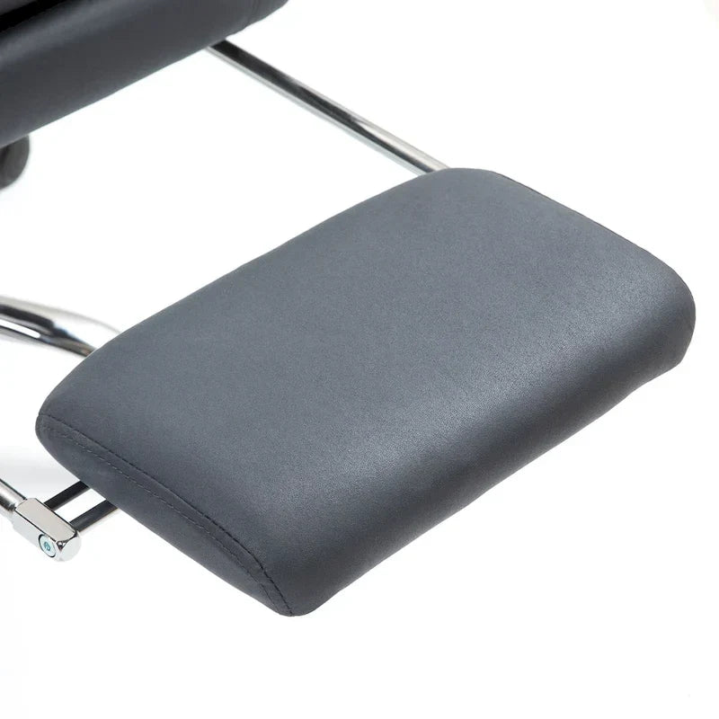 Fauteuil de bureau massant, chauffant et inclinable en microfibre Vinsetto avec vibrations