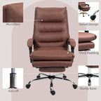 Fauteuil de bureau massant, chauffant et inclinable en microfibre Vinsetto avec vibrations
