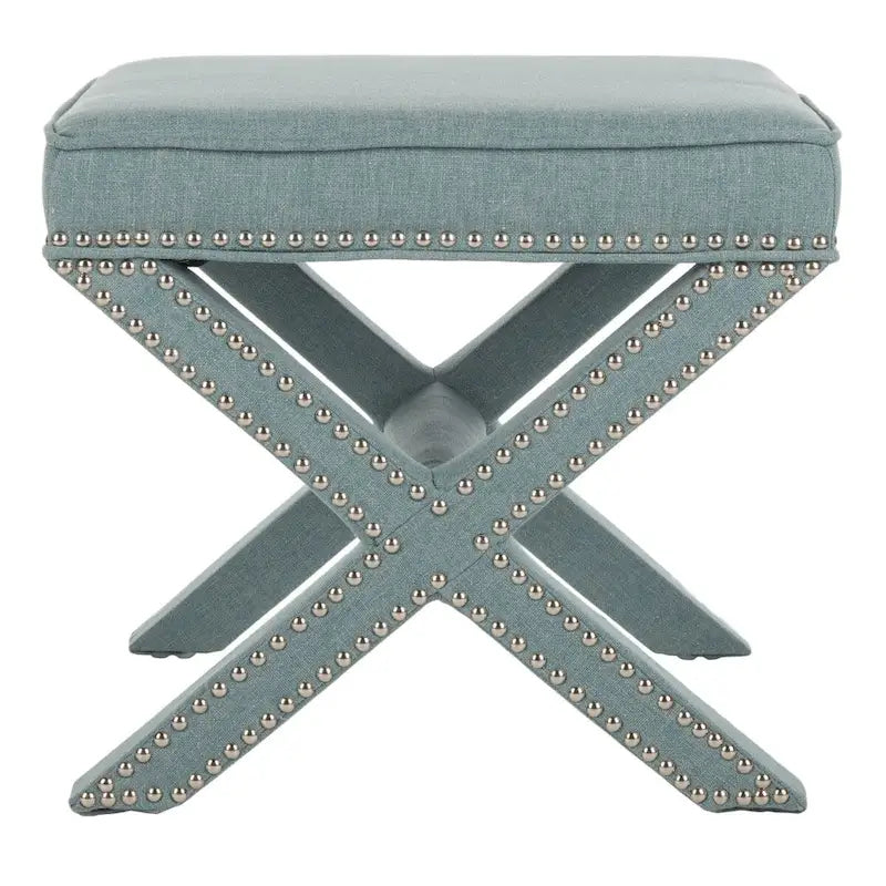 SAFAVIEH Shavonne Ottoman banc en X