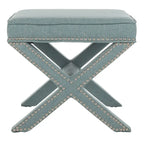 SAFAVIEH Shavonne Ottoman banc en X